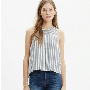 Madewell trapeze stripe tank size 10